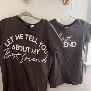 Sibling shirt size 4 and 2